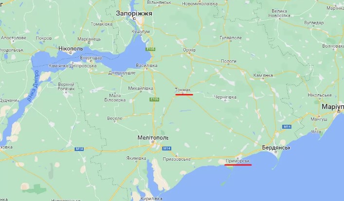 6 октября местные жители сообщают о мощных взрывах в Токмаке Пологовского района и Приморске Бердянского района.